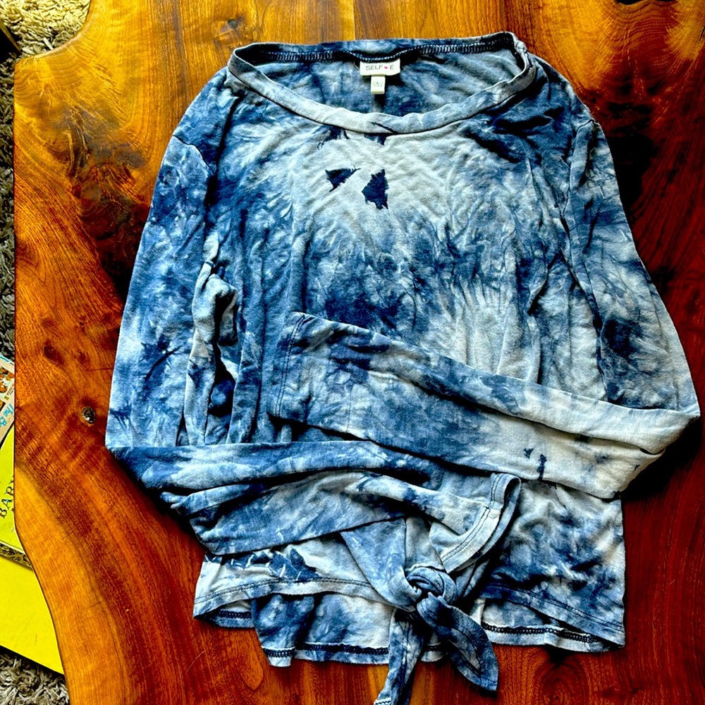 🐶❄️Tie-Dye Long Sleeve Tee - Blue